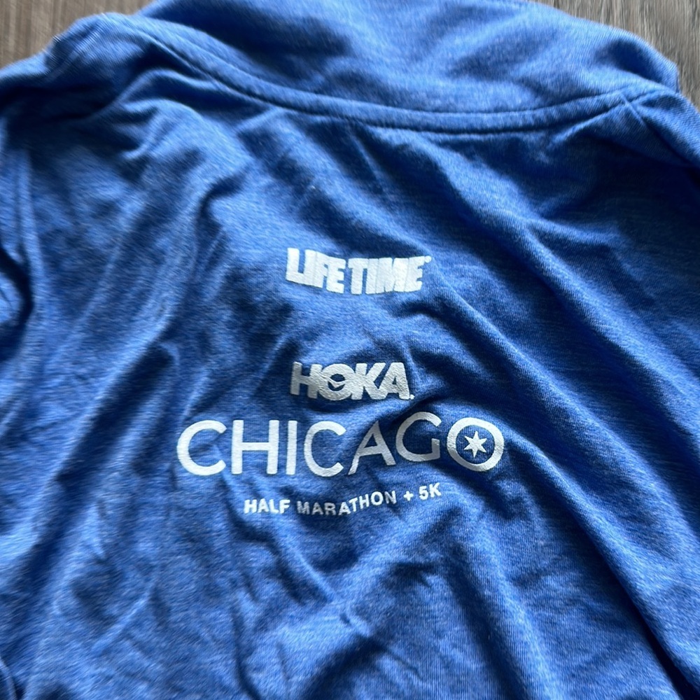 Chicago half marathon in training line sleeve warmup quarter zip - Picture 5 of 5